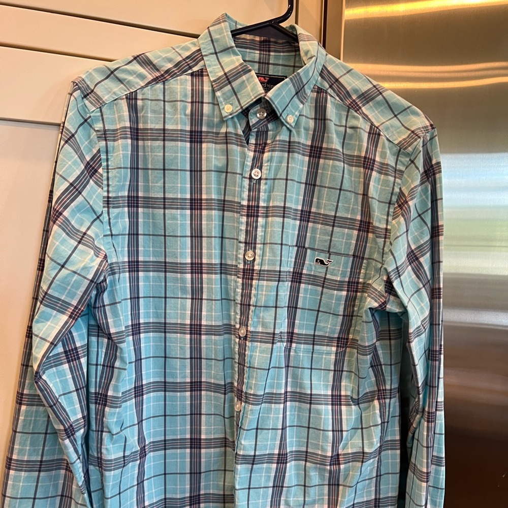 Vineyard Vines plaid Button Down